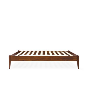 Ebern Designs Dinkee Solid Wood Platform Bed without Headboard, Mid ...